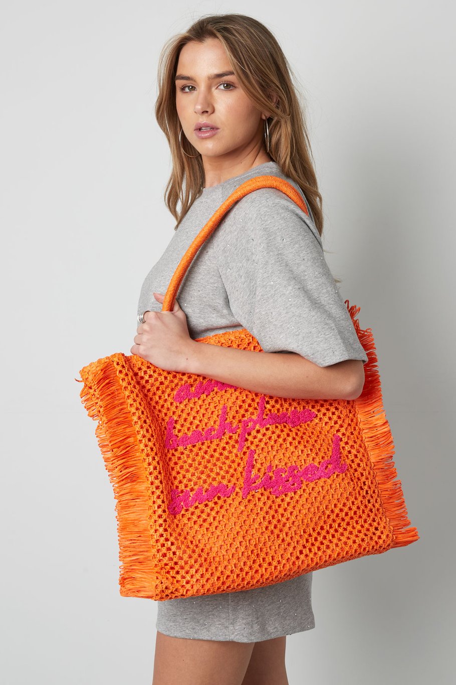 Amour Beach Please Sun Kissed Beach bag - Beige Picture2